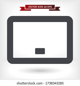 das Tablet-Symbol. Lorem Ipsum Illustration Design