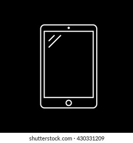 Tablet Icon On Black Background