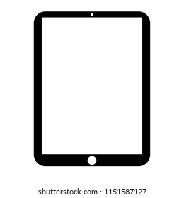 Tablet icon on white background