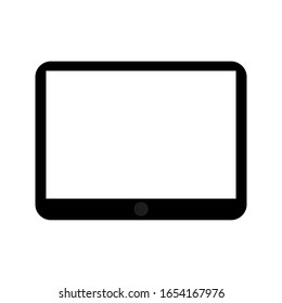 tablet icon on white background