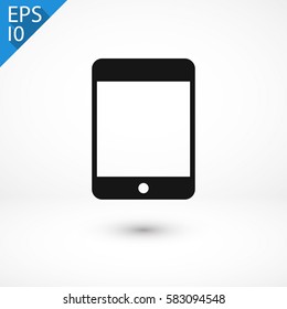 Tablet icon. One of set web icons