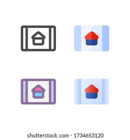 paquete de iconos del comprimido aislado en el fondo blanco. para el diseño de su sitio web, logotipo, aplicación, interfaz de usuario. Ilustración gráfica vectorial y trazo editable. EPS 10.