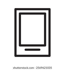 Tablet icon, perfect for mobile technology, apps, or digital device-related designs.