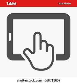 Tablet Icon. Professional, pixel perfect icons optimized for both large and small resolutions. EPS 8 format.
