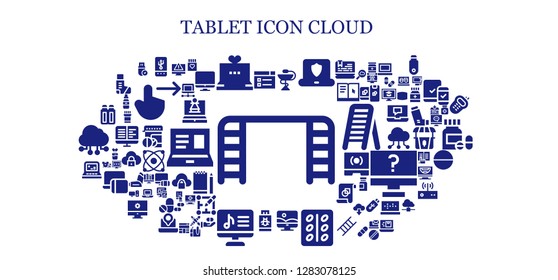  tablet icon set. 93 filled tablet icons. Simple modern icons about  - Ladder, Learning, Tablet, Laptop, Pharmacy, Photoshop, Pill, Pendrive, Computer, Suppositories, Drug, Screen