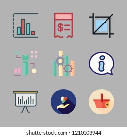 tablet icon set. vector set about graphics, graphic, graphic tool and bar chart icons set.