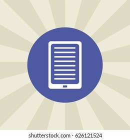 tablet icon. sign design. background