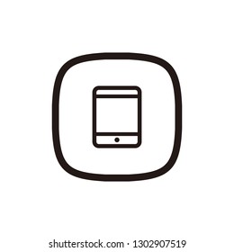 Tablet icon sign symbol
