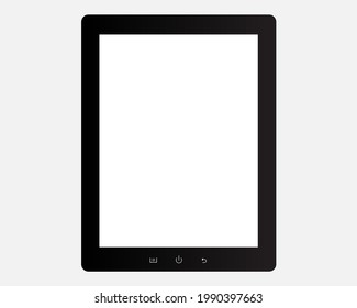 tablet icon . simple flat modern electronic device vector illustration isolated on white background .  