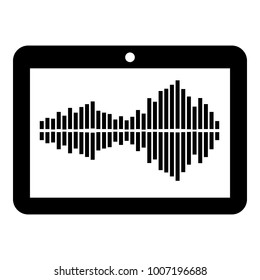 Tablet icon. Simple illustration of tablet vector icon for web