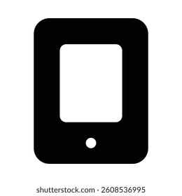 Tablet Icon in Solid Style