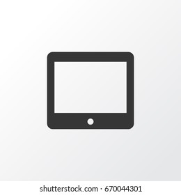 Tablet Icon Symbol. Premium Quality Isolated Palmtop Element In Trendy Style.
