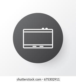 Tablet Icon Symbol. Premium Quality Isolated Gadget Element In Trendy Style.