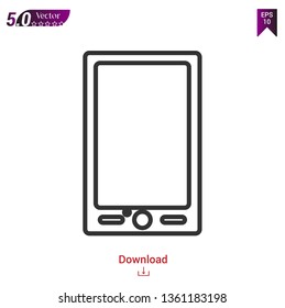 tablet icon symbol vector illustration on white background