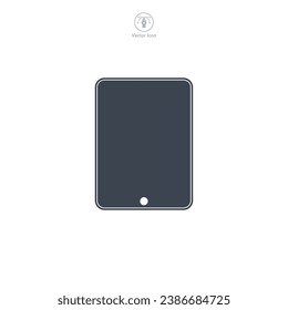 Tablet icon symbol vector illustration isolated on white background