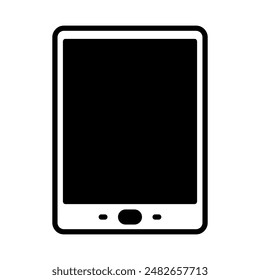 Tablet icon. Tablet with touch screen technology