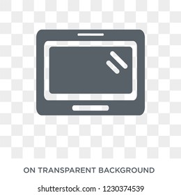 Tablet icon. Trendy flat vector Tablet icon on transparent background from Electronic devices collection. 