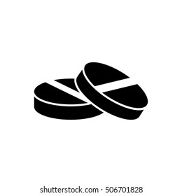 tablet icon vector EPS 10, abstract sign pill flat design,  illustration modern isolated badge for website or app - stock info graphics