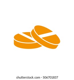 tablet icon vector EPS 10, abstract sign pill flat design,  illustration modern isolated badge for website or app - stock info graphics