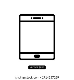 Tablet icon vector illustration logo template for many purpose. Isolated on white background.