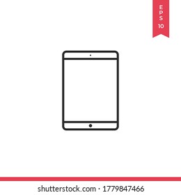 Tablet icon vector. Smartphone sign
