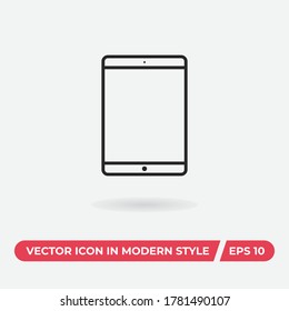 Vector de icono de Tablet PC. Signo de Smartphone