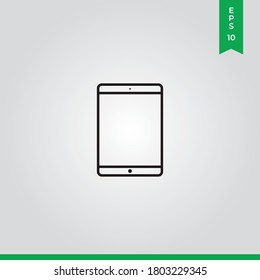Tablet icon vector. Smartphone sign