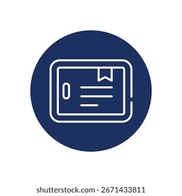 Icono de tableta Vector ilustración de stock