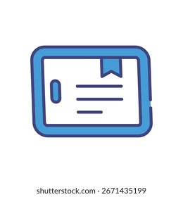 Icono de tableta Vector ilustración de stock