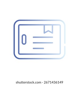 Icono de tableta Vector ilustración de stock