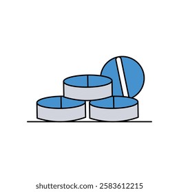 tablet icon with white background vector stock illustration