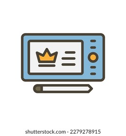icono de tablet para el diseño de su sitio web, logotipo, aplicación, interfaz de usuario.