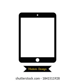 tablet icons with a modern design. vector illustration