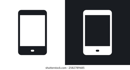 Tablet icons set vectors black and colored style