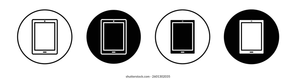 Tablet icons vectors graphics collection