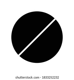 Tablet for illness glyph icon
