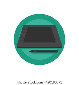 Tablet Illustration - Flat Icon