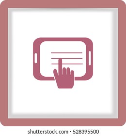 Tablet Illustration. Flat Vector Icon
