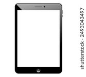 Tablet illustration vector designer with white background