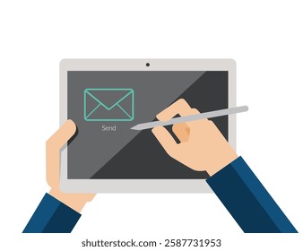 Tablet Illustration and working smartly