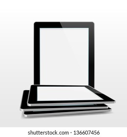 Tablet illustrator isolated on white background.EPS10