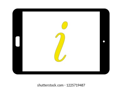 tablet - info sign
