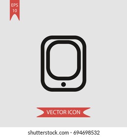 Tablet informatic vector icon, illustration symbol