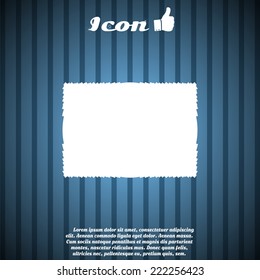 Tablet for an inscription. Made in vector