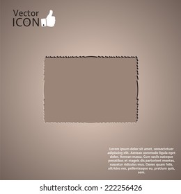 Tablet for an inscription. Made in vector