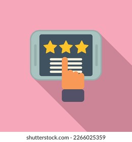 Tablet interaction icon flat vector. Social digital. Service team