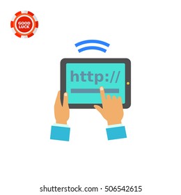 Tablet Internet Connection Icon