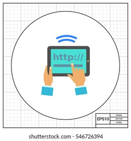 Tablet Internet Connection Icon