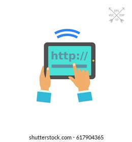 Tablet Internet Connection Icon