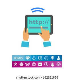 Tablet Internet Connection Icon